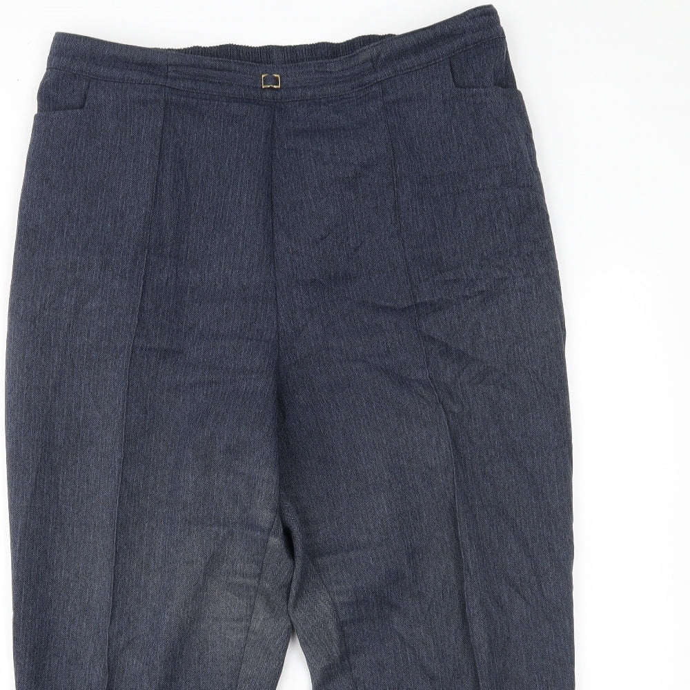 Womens UK Size 16 Julipa Regular Fit  Blue Trousers