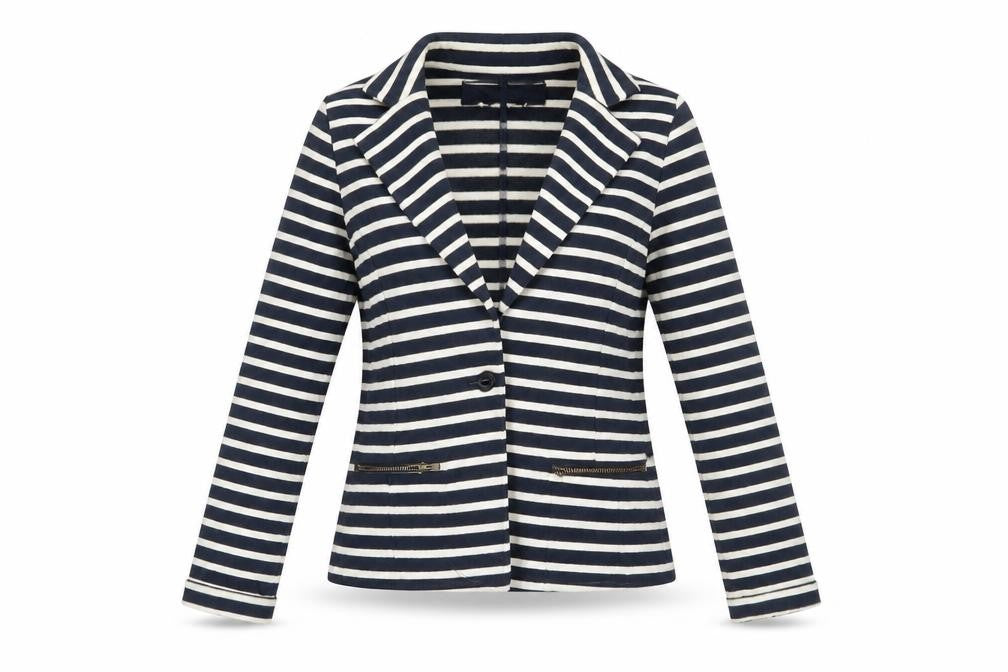 Next Womens Blue Striped  Jacket Blazer Size 6