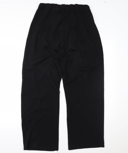 Womens UK Size 16 Boohoo Regular Fit  Black Trousers