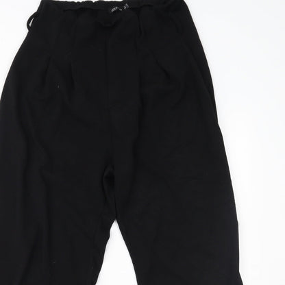 Womens UK Size 16 Boohoo Regular Fit  Black Trousers