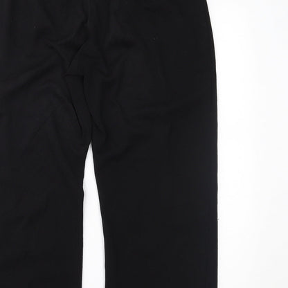 Womens UK Size 16 Boohoo Regular Fit  Black Trousers