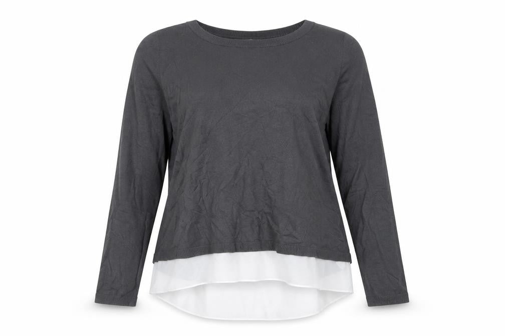 Womens UK Size S H&M Grey Basic Blouse
