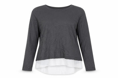 Womens UK Size S H&M Grey Basic Blouse