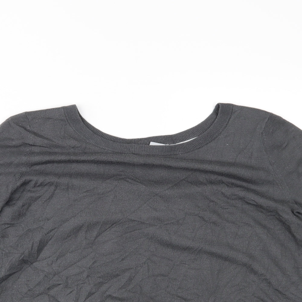 Womens UK Size S H&M Grey Basic Blouse