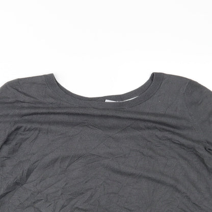 Womens UK Size S H&M Grey Basic Blouse