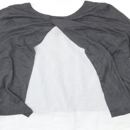 Womens UK Size S H&M Grey Basic Blouse