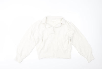 Womens UK Size S H&M White Pullover Jumper