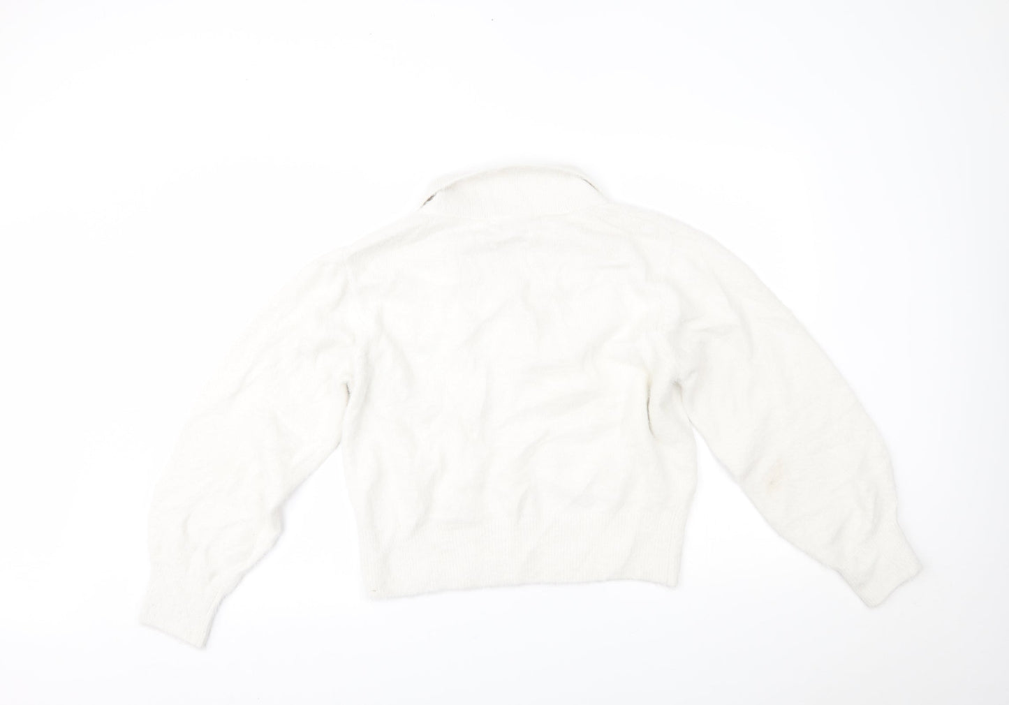 Womens UK Size S H&M White Pullover Jumper