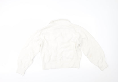 Womens UK Size S H&M White Pullover Jumper