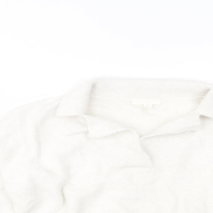 Womens UK Size S H&M White Pullover Jumper