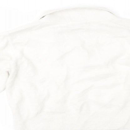 Womens UK Size S H&M White Pullover Jumper