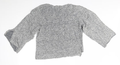 Womens UK Size S Zara Grey Pullover Jumper