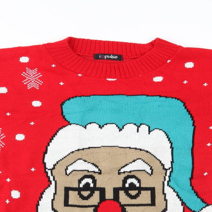 I love pulse Womens Red   Pullover Jumper One Size  - christmas