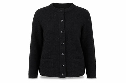 jeevika Womens Black   Cardigan Jumper Size S