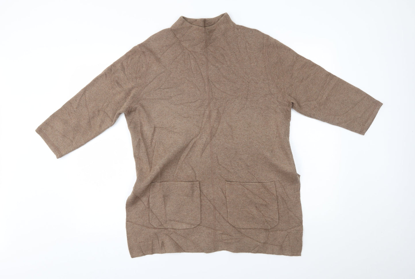 Womens UK Size 14 M&S Brown Pullover Jumper
