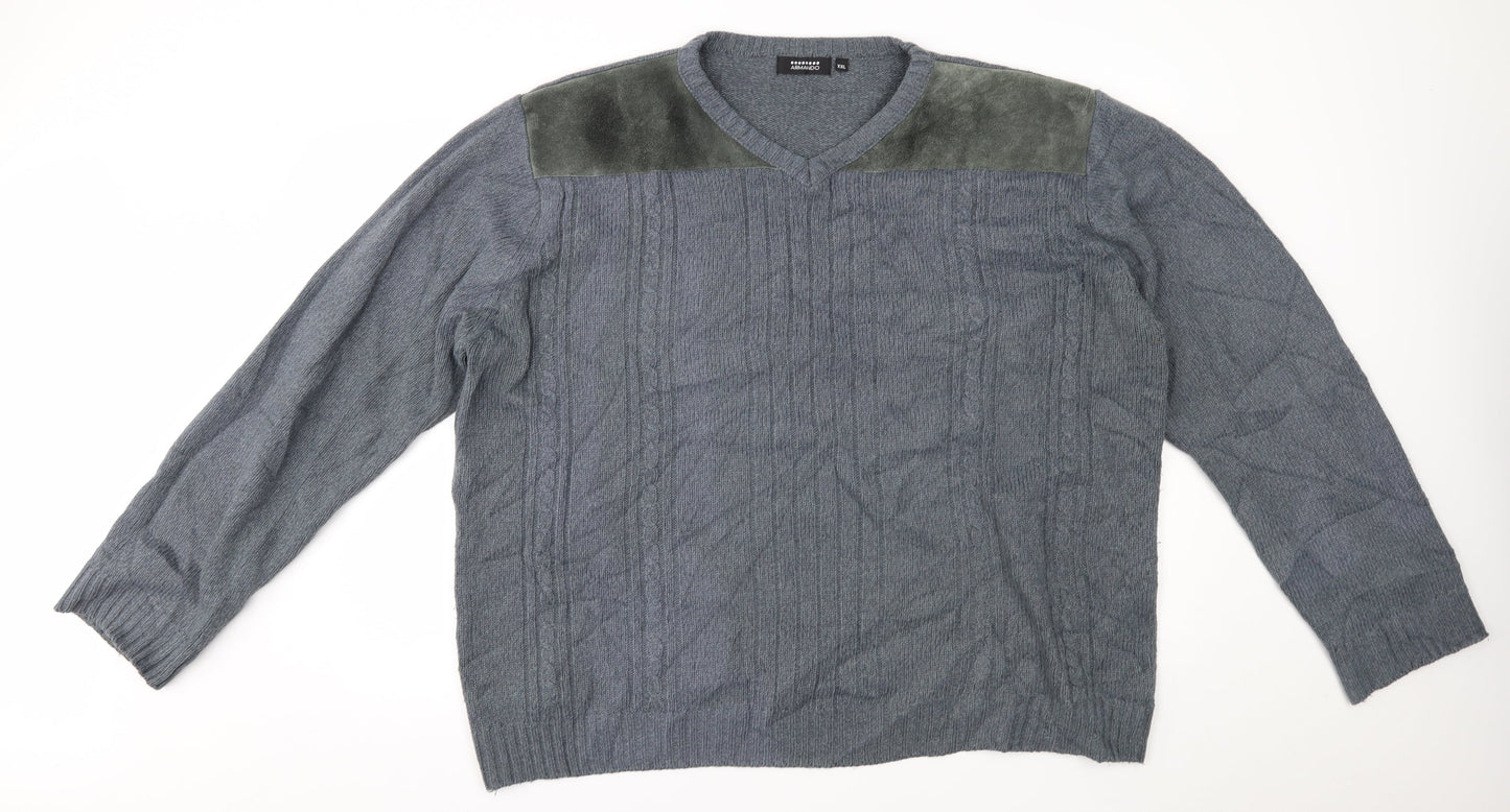 armando Mens Blue   Pullover Jumper Size 2XL