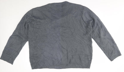 armando Mens Blue   Pullover Jumper Size 2XL