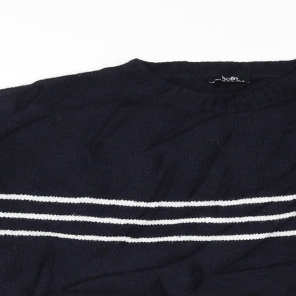 Womens UK Size M Wallis Blue Pullover Jumper