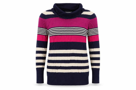 Marks & Spencer Womens Multicoloured Striped  Pullover Jumper Size 10