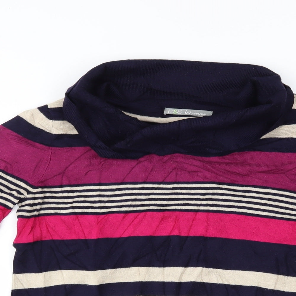 Womens UK Size 10 M&S Multicoloured Pullover Jumper