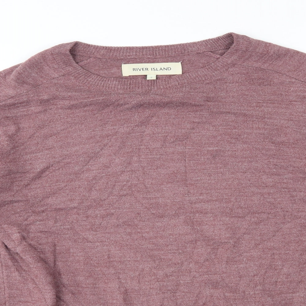 River Island Mens Red   Pullover Jumper Size S
