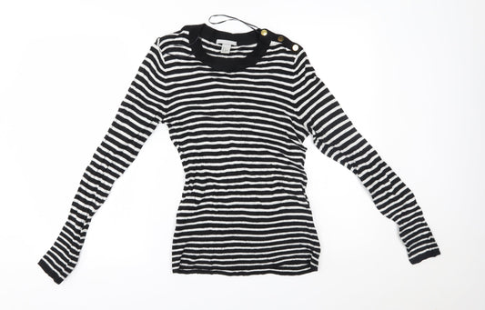 Womens UK Size S H&M Black Pullover Jumper