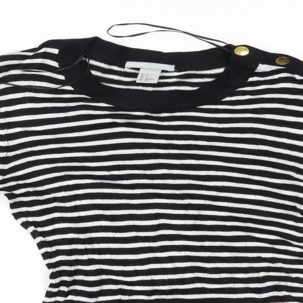 Womens UK Size S H&M Black Pullover Jumper