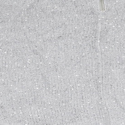 Womens UK Size 10 Warehouse Grey Pullover Jumper