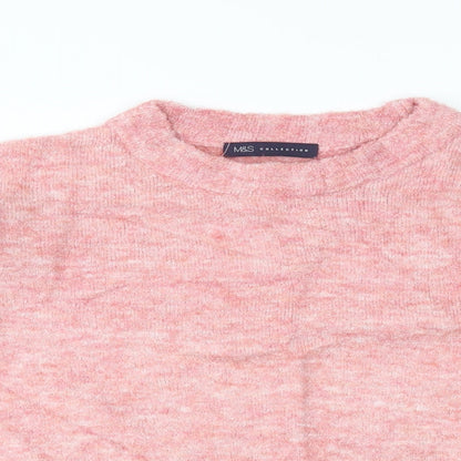 Womens UK Size M M&S Pink Pullover Jumper