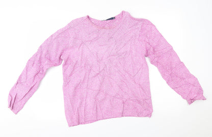 isle Womens Pink   Pullover Jumper Size M