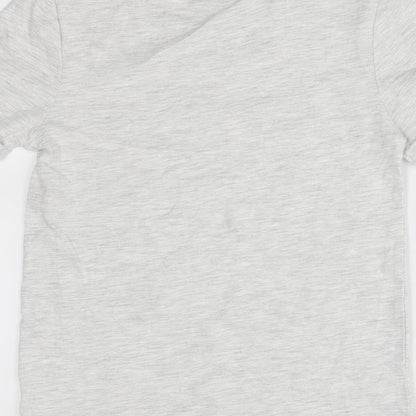Matalan Girls Grey   Basic T-Shirt Size 8 Years