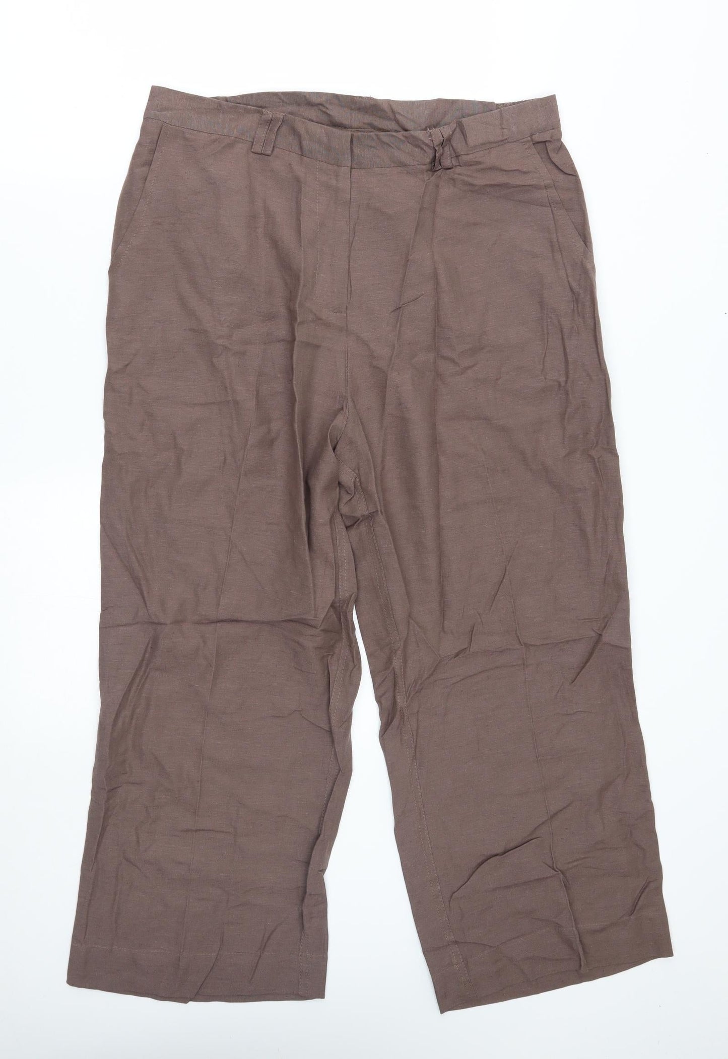 Joanna Hope Womens Brown   Trousers  Size 16 L24 in