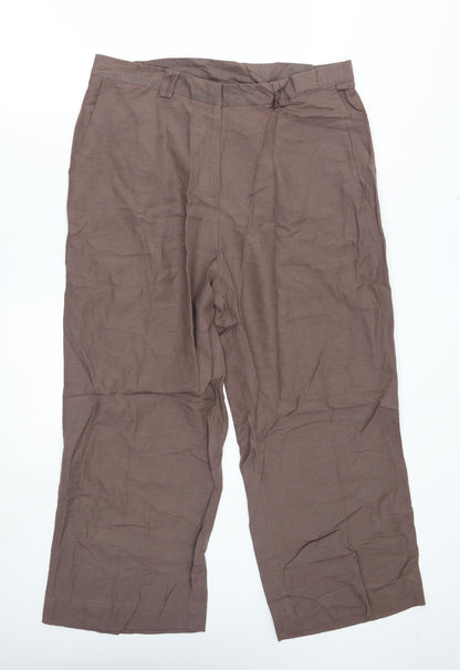 Joanna Hope Womens Brown   Trousers  Size 16 L24 in