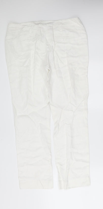 amophora Womens White   Trousers  Size L L26 in