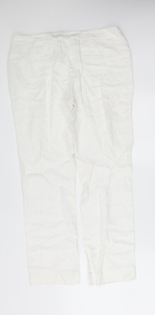 amophora Womens White   Trousers  Size L L26 in