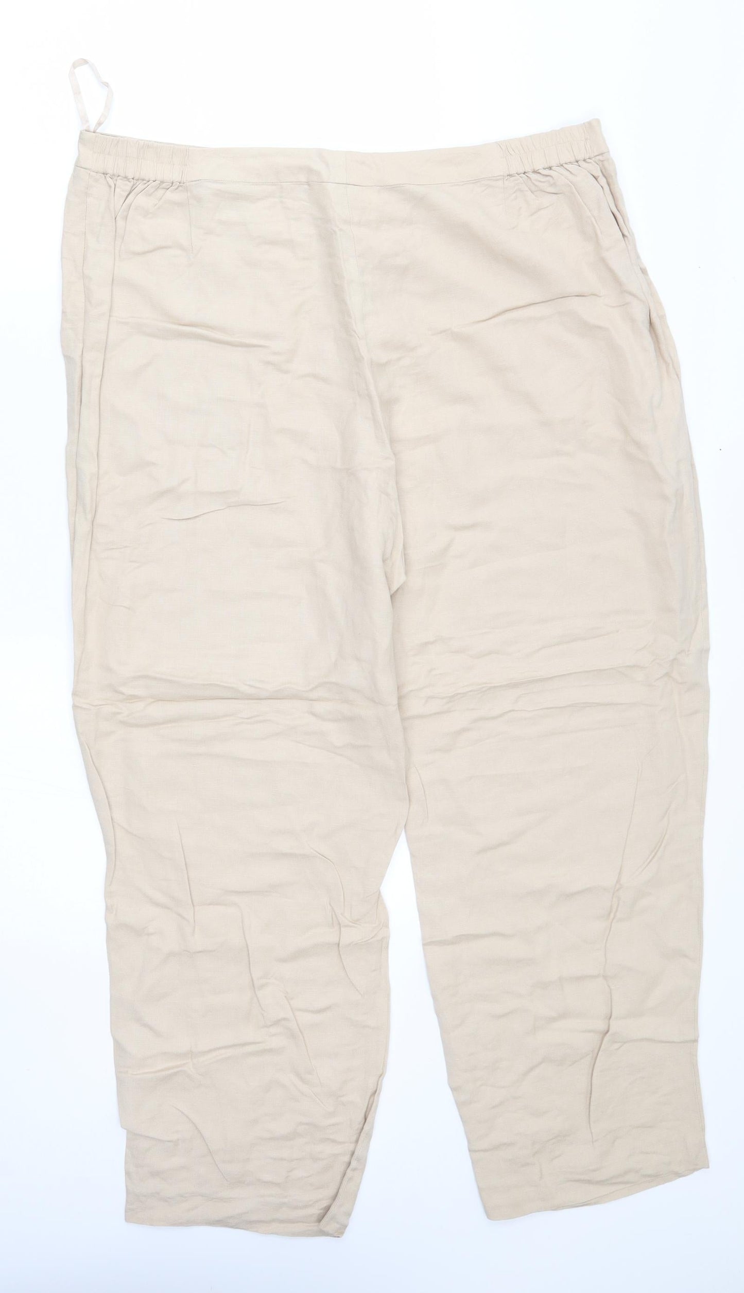 Ann Harvey Womens Beige   Trousers  Size 18 L26 in