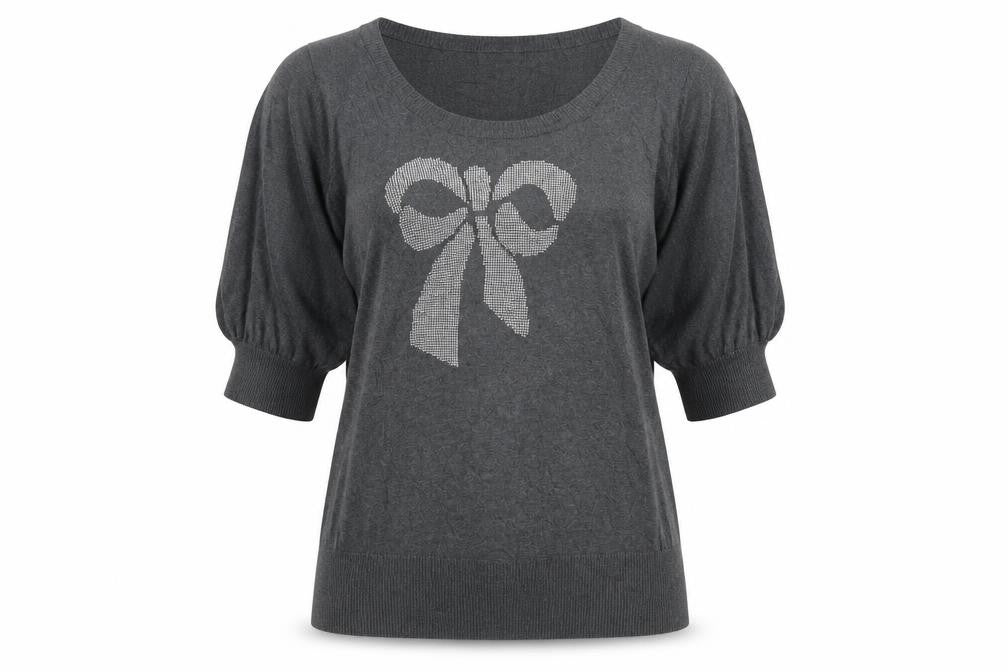Womens UK Size 10 New Look Grey Pullover Jumper