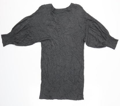 Womens UK Size 10 New Look Grey Pullover Jumper