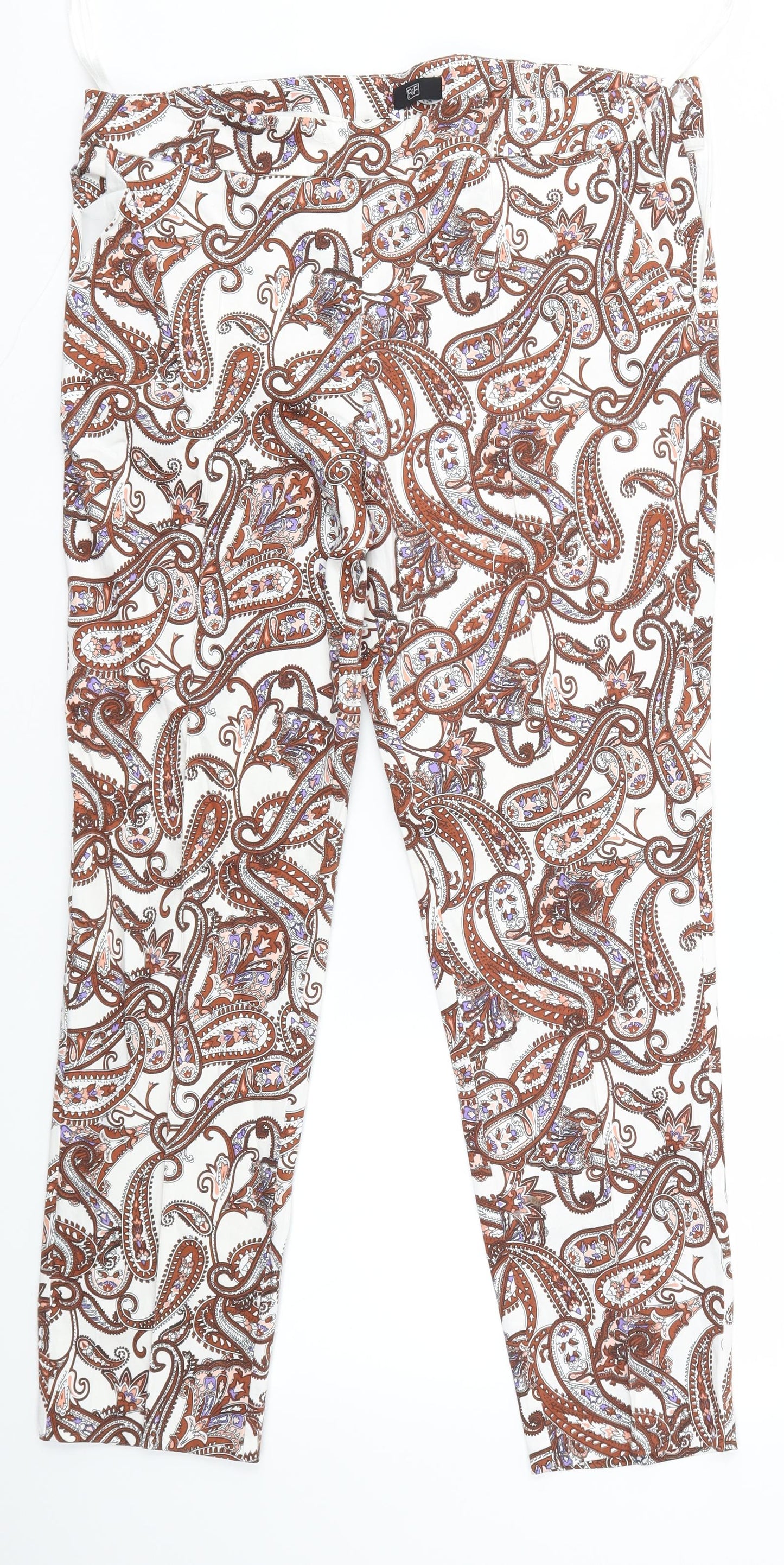 F&F Womens Multicoloured   Trousers  Size 12 L26 in