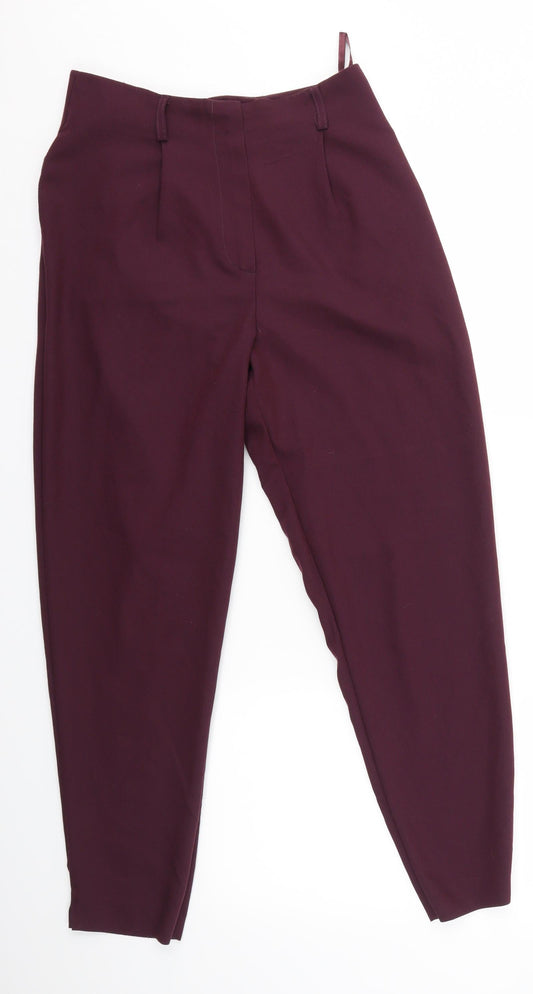 New Look Womens Purple   Dress Pants Trousers Size 8 L26 in