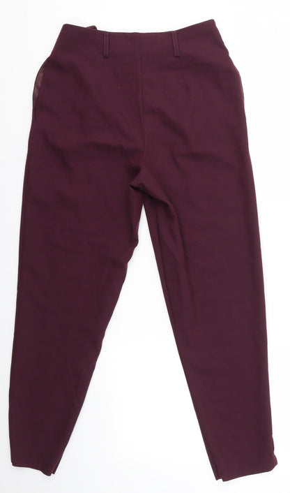 New Look Womens Purple   Dress Pants Trousers Size 8 L26 in
