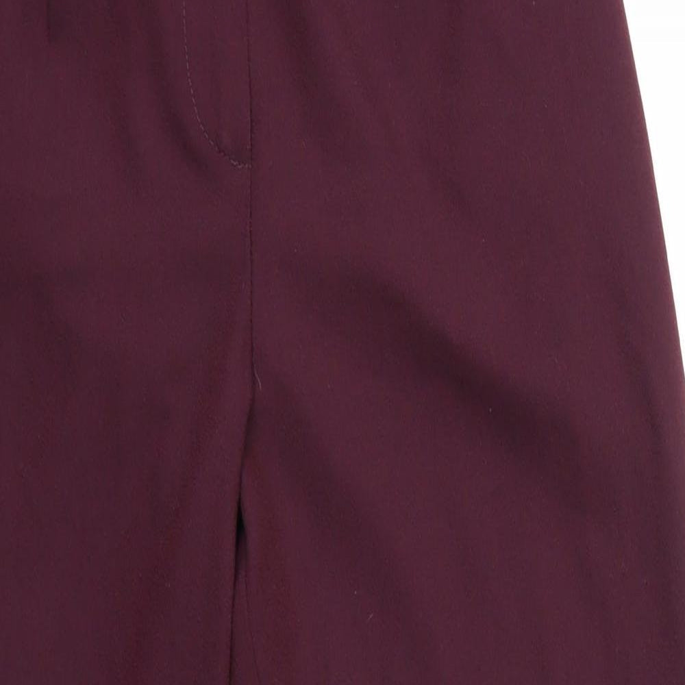 New Look Womens Purple   Dress Pants Trousers Size 8 L26 in