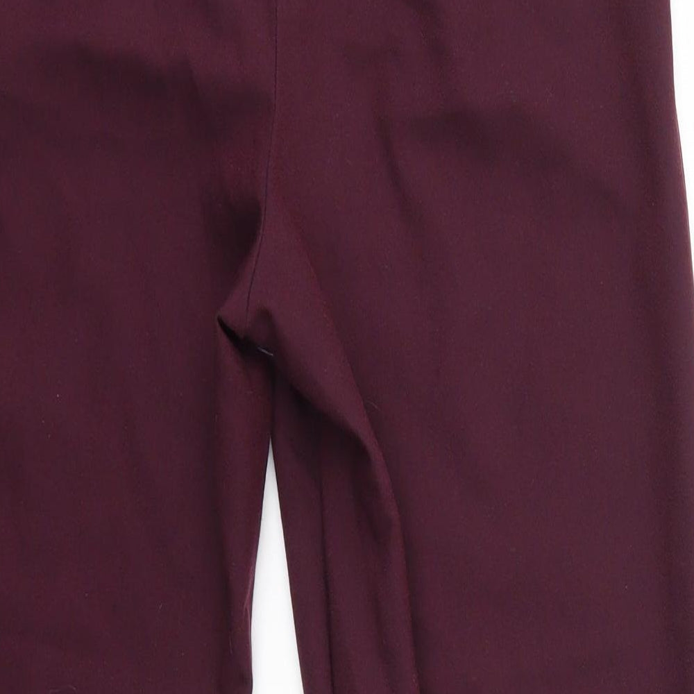 New Look Womens Purple   Dress Pants Trousers Size 8 L26 in