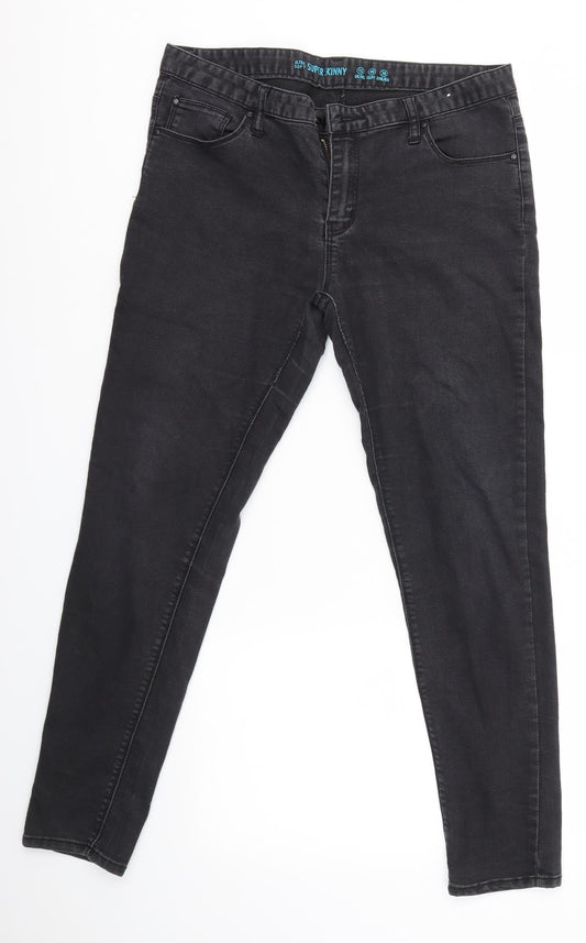 Primark Womens Grey   Jegging Jeans Size 12 L28 in