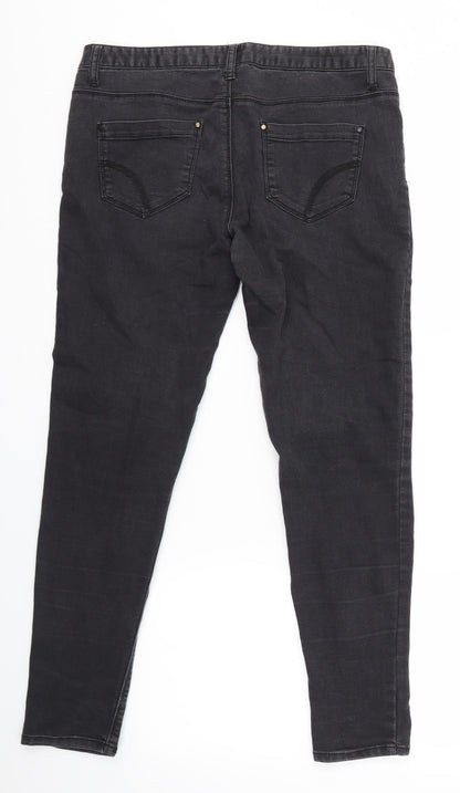 Primark Womens Grey   Jegging Jeans Size 12 L28 in