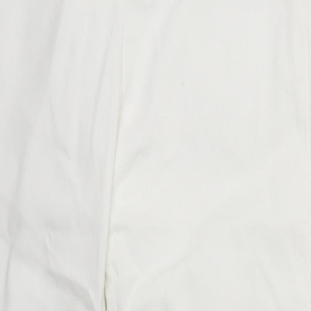 Womens UK Size 14 H&M Regular Fit Skinny White Jeans