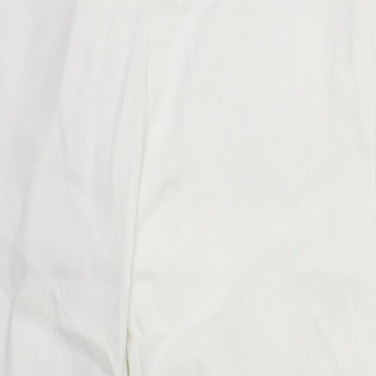 Womens UK Size 14 H&M Regular Fit Skinny White Jeans