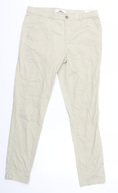 Womens UK Size 10 Clockhouse Regular Fit  Beige Trousers