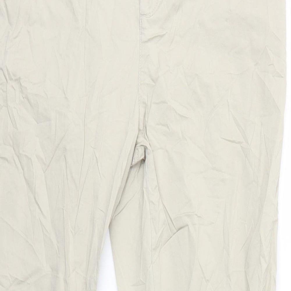 Womens UK Size 10 Clockhouse Regular Fit  Beige Trousers