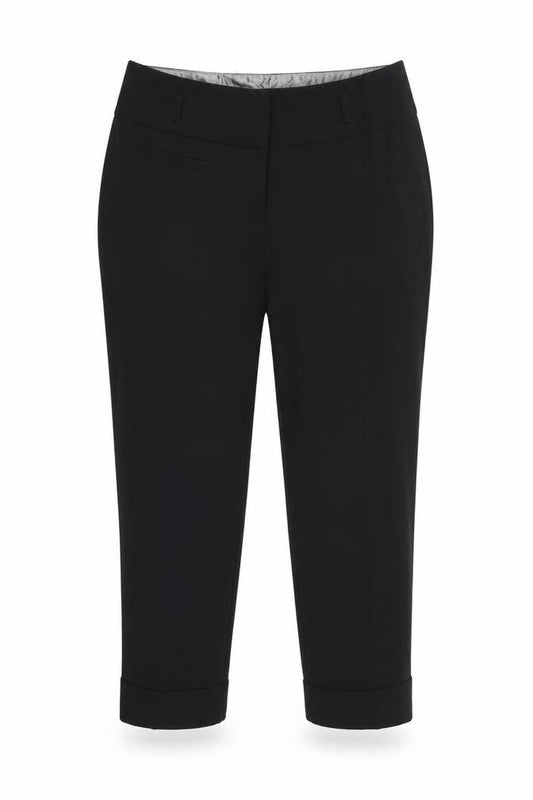 Womens UK Size 14 Matalan Regular Fit Dress Pants Black Trousers